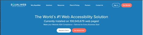 The World's #1 Web Accessibility Solution  Current installed on 100,543,679 web pages!  Make your Website ADA Compliance[sic] - Tailored for Every Business Size!